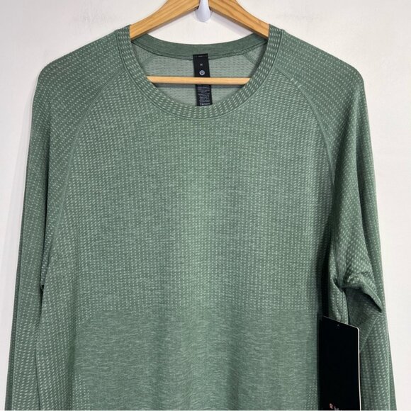 Lululemon NWT Metal Vent Tech Long-Sleeve Shirt Jade Grey / Grey Eucalyptus - Picture 4 of 10